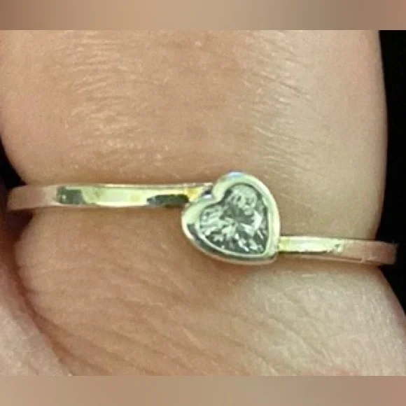 Clear Tilted Heart Solitaire Ring Pandora Jewelry Clear Tilted Heart  Solitaire Ring Poshmark